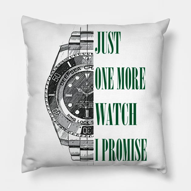 JUST ONE MORE WATCH, I PROMISE Pillow by HSDESIGNS