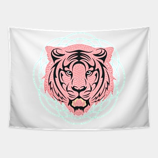 Orbital Tiger Tapestry