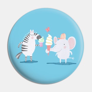 Ice Cream Animals Pin