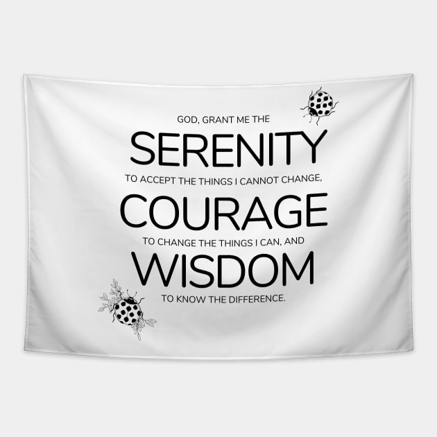 serenity prayer Tapestry by shoreamy