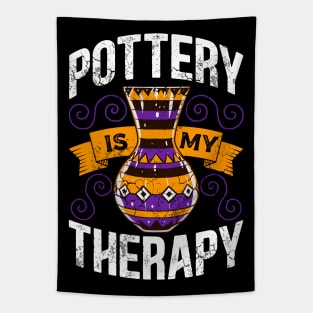 Pottery Is My Therapy Tapestry