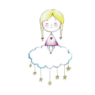 Girl on the cloud T-Shirt