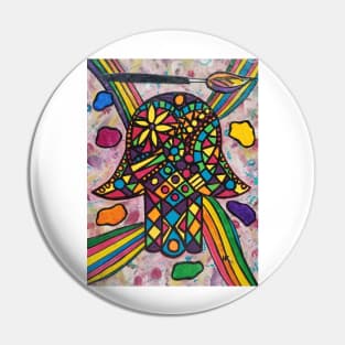 ARTIST'S JOURNEY Hamsa by Harriette Knight Pin