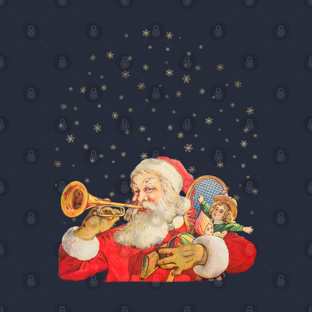 Santa Claus Vintage Illustration by Biophilia