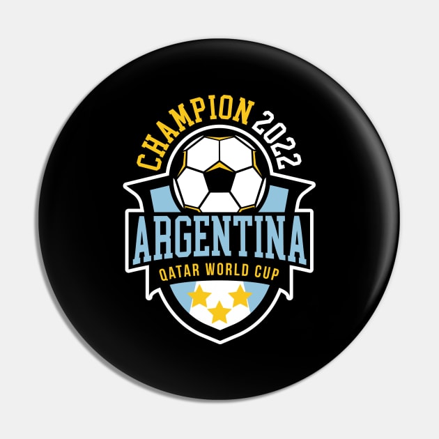 Official Argentina FIFA World Cup 2022 Winners Patch