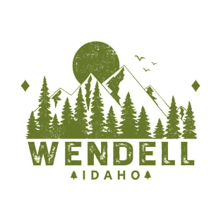 Wendell Idaho Mountain Souvenir T-Shirt