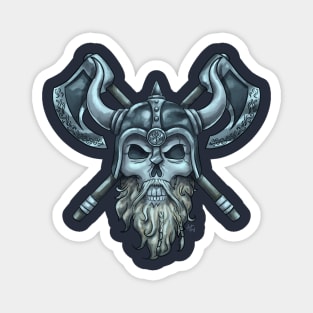 Warrior Skull Magnet