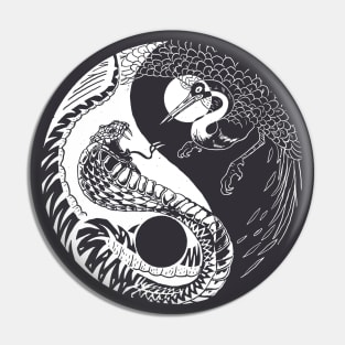 Yin Yang // Snake vs. Crane Pin