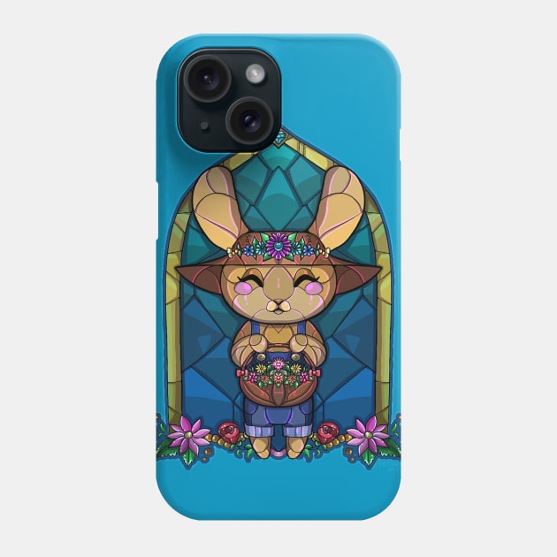 Garden Paws Bunny Basket Phone Case by bittentoast