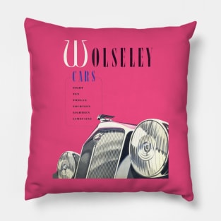 WOLSELEY CARS ADVERT Pillow