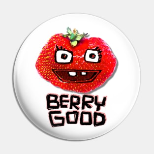 Berry Good Funny Strawberry Pin