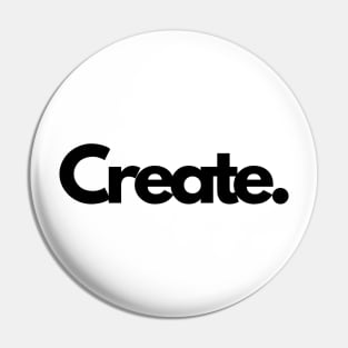 Create single word minimalist T-Shirt Pin