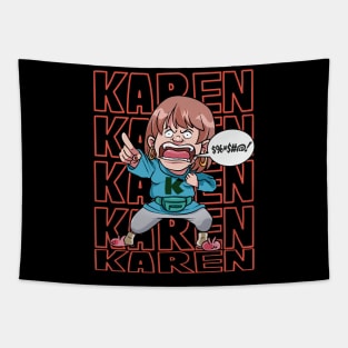 Funny Ok Karen Offended Woman Not Today Tapestry