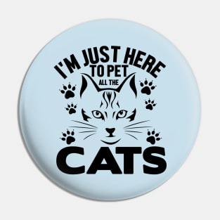 Pet all cats Pin