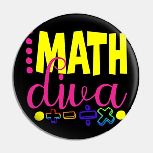 Math Diva Pin