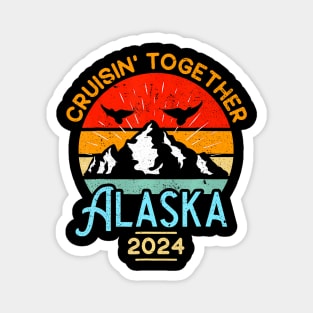 Alaska Cruise 2024 Family Friends Group Travel Matching Magnet