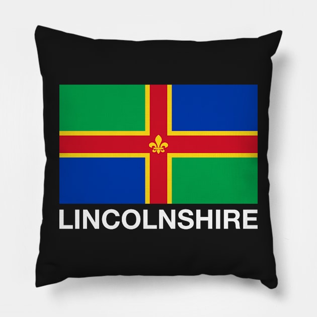 Lincolnshire County - England Pillow by CityNoir