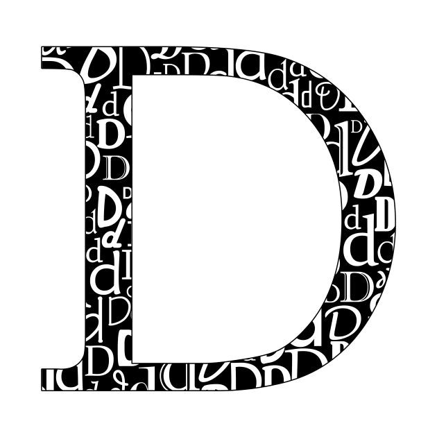 D Filled - Typography by gillianembers