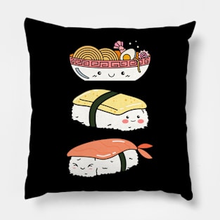 Cute Kawaii Ramen Nigiri Tamago Sushi Pillow