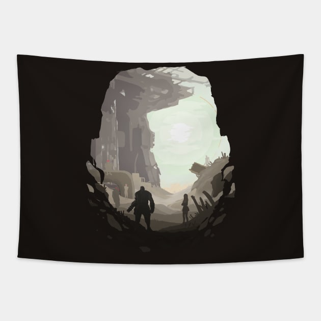 Barret Avalanche Cell:Final Fantasy VII Remake Tapestry by Vertei