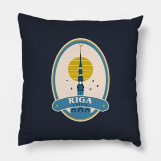 Riga Latvia Pillow
