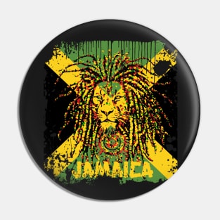 Jamaica Lion of Judah Dreadlock Pin