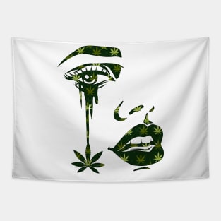 MARIJUANA TEAR DRIP Tapestry