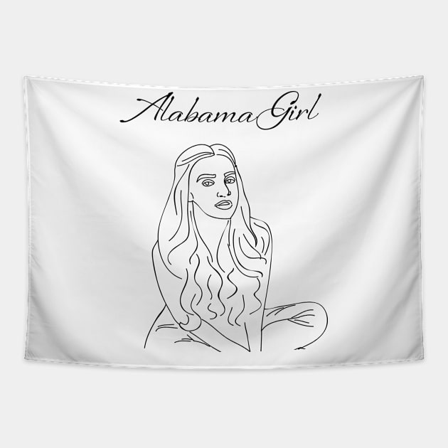 Alabama Girl Tapestry by bubu289