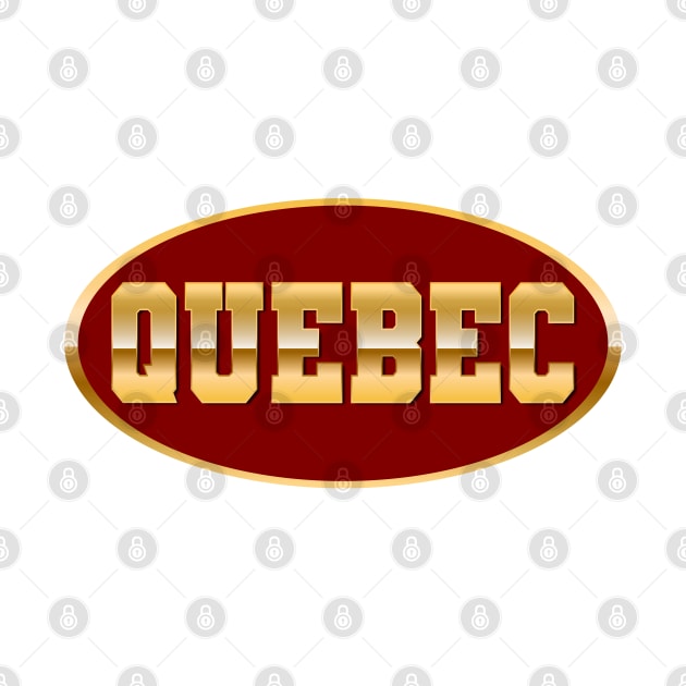 Gold Quebec by T-Shirts Zone