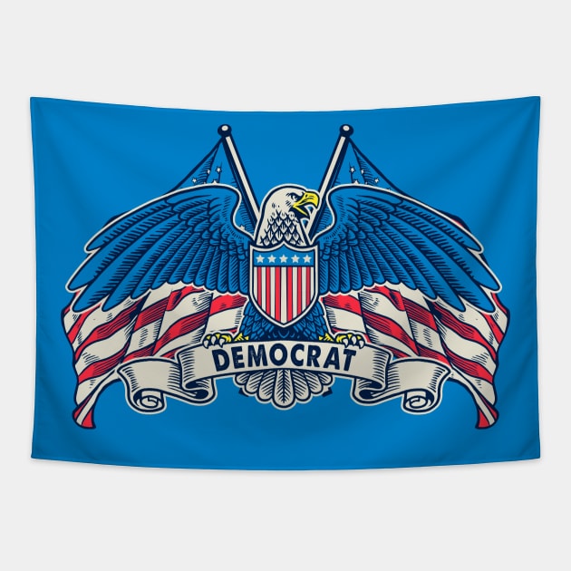 Bald Eagle Democrat 2020 Tapestry by machmigo