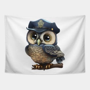 Owl Night Watchman Tapestry