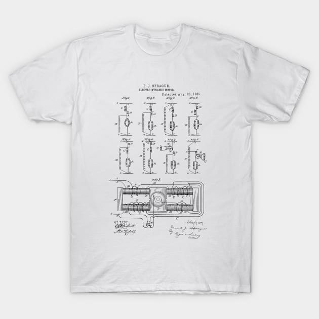 TheYoungDesigns Goal Vintage Patent Hand Drawing T-Shirt