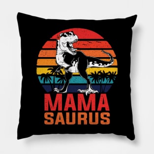 Mamasaurus T Rex Dinosaur Mama Saurus Family Matching Women Pillow