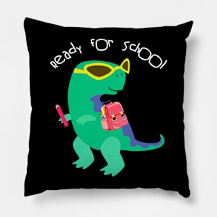 Ready for School T Rex Kindergarten Pillow