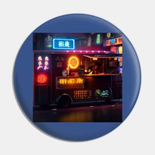 Cyberpunk Tokyo Ramen Food Truck Pin