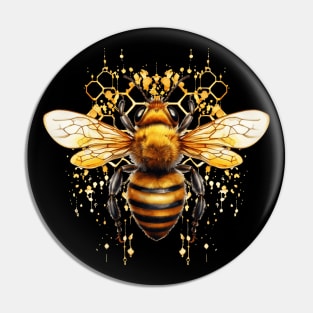 Bee Watercolor Pin