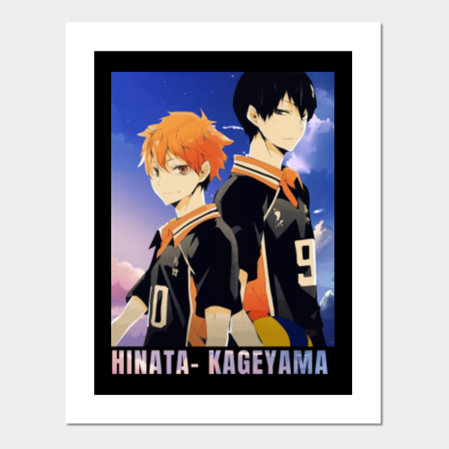 hinata kageyama haikyuu posters and art prints teepublic