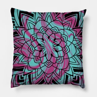 Flowers in Bloom- psychedelic Pillow