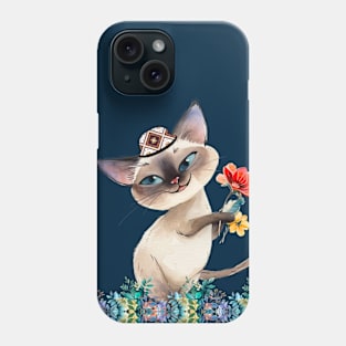 Flower Plant lkat, Cat #1 Phone Case