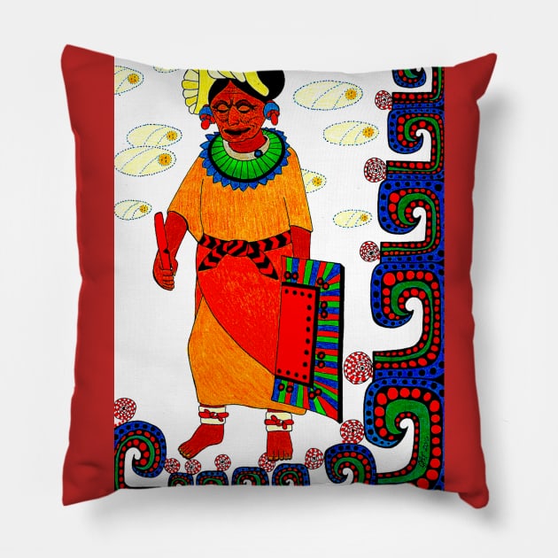 Wise Woman Pillow by Laughing Cat Designs