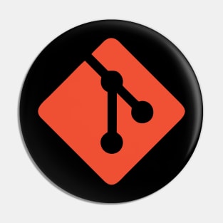 Git Version Control System Logo Pin