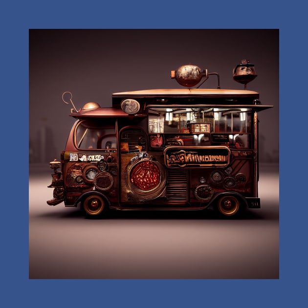 Steampunk Tokyo Ramen Food Truck by Grassroots Green