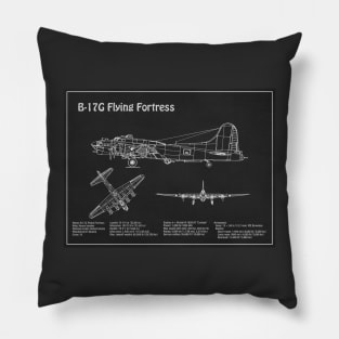 Boeing B-17 Flying Fortress Bomber - PD Pillow