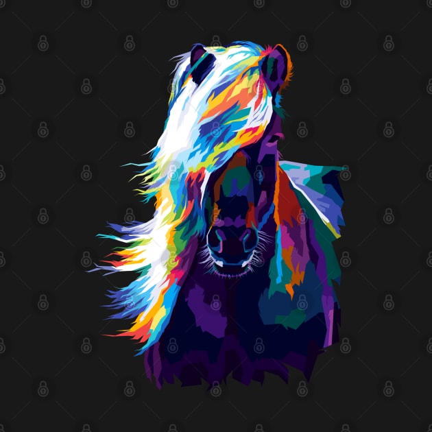 Horse Wpap Pop Art by SiksisArt