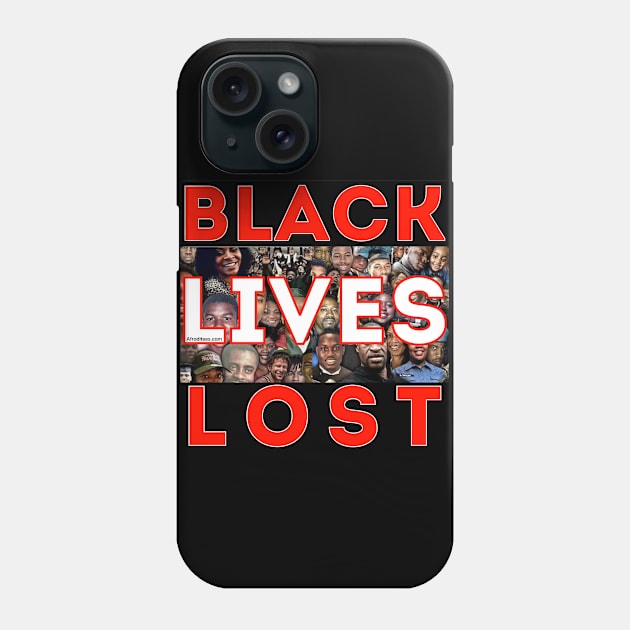 Black Lives Lost Phone Case by Afroditees