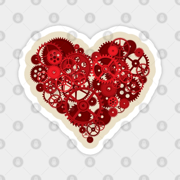 Clockwork Love Magnet by BitemarkMedia