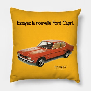 FORD CAPRI - 1960s French ad Pillow