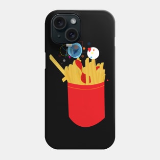 french fries and ketchup Phone Case