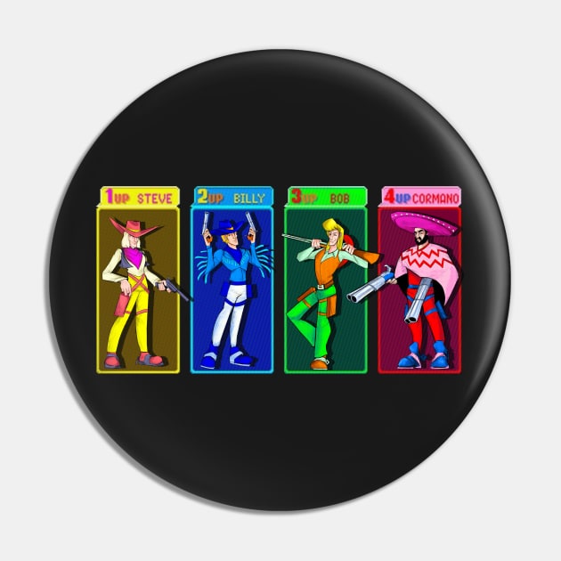 Sunset Riders Arcade Character Select Pin by Phreephur