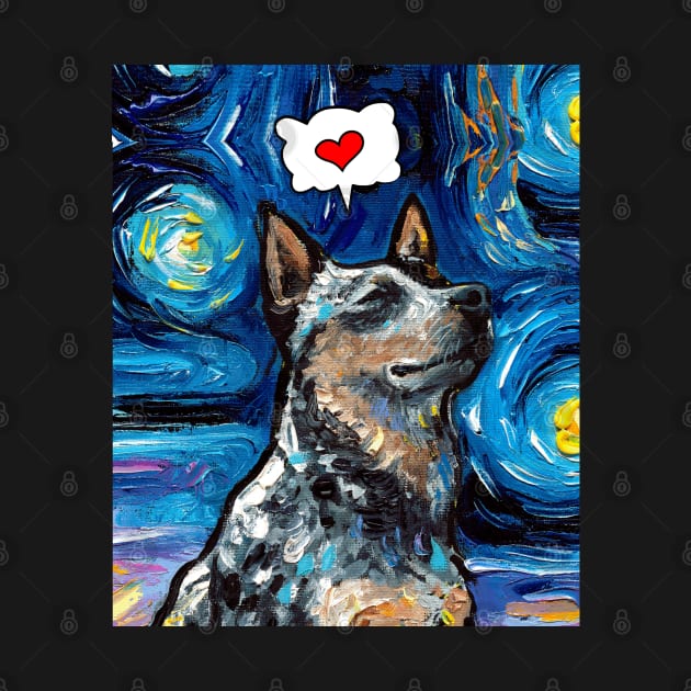 Blue Heeler Love by sagittariusgallery